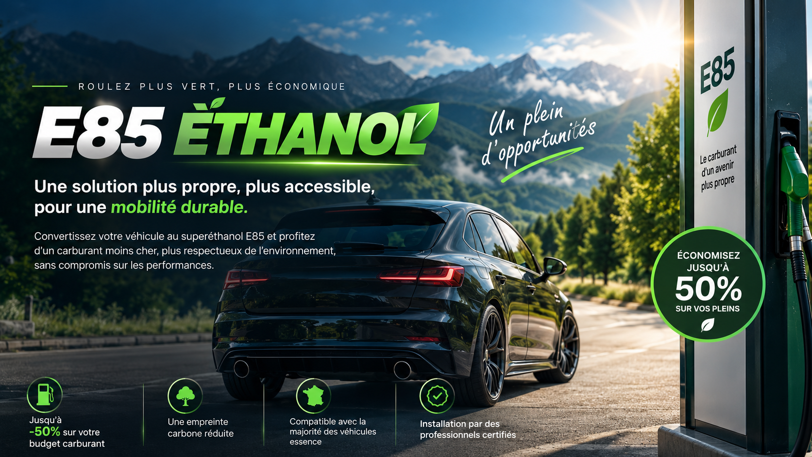 conversion ethanol e85 flex auto meca electro